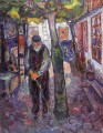 vieil homme à Warnemünde 1907 Edvard Munch